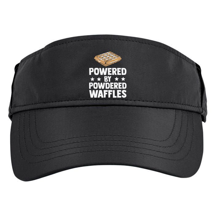 Cool Waffle Breakfast Snack Powered By Powdered Waffles Adult Drive Performance Visor