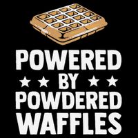Cool Waffle Breakfast Snack Powered By Powdered Waffles Drawstring Bag