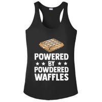 Cool Waffle Breakfast Snack Powered By Powdered Waffles Ladies PosiCharge Competitor Racerback Tank