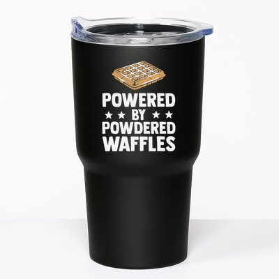 Cool Waffle Breakfast Snack Powered By Powdered Waffles Tumbler