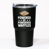 Cool Waffle Breakfast Snack Powered By Powdered Waffles Tumbler