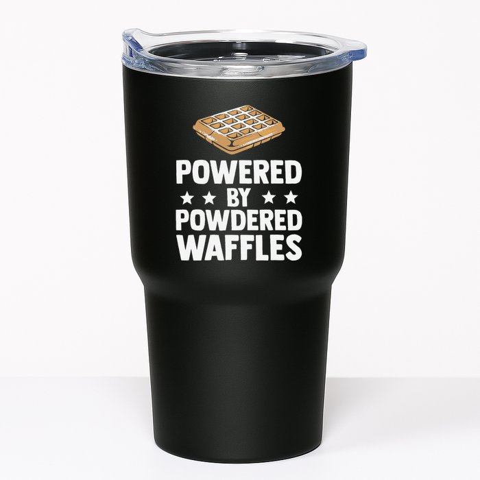 Cool Waffle Breakfast Snack Powered By Powdered Waffles Tumbler