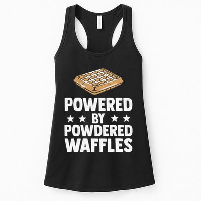 Cool Waffle Breakfast Snack Powered By Powdered Waffles Womens Tank Top