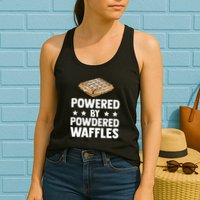 Cool Waffle Breakfast Snack Powered By Powdered Waffles Womens Tank Top