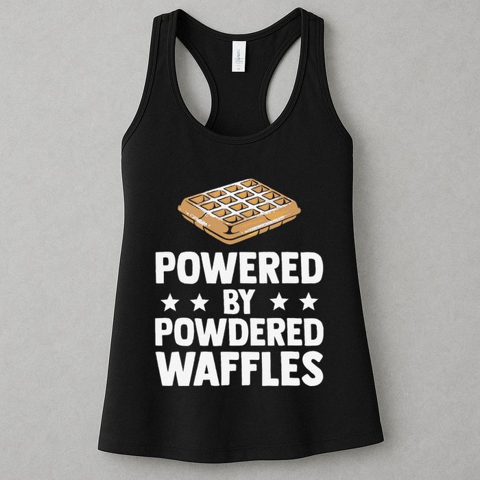 Cool Waffle Breakfast Snack Powered By Powdered Waffles Womens Tank Top