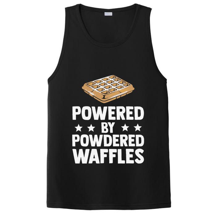 Cool Waffle Breakfast Snack Powered By Powdered Waffles PosiCharge Competitor Tank