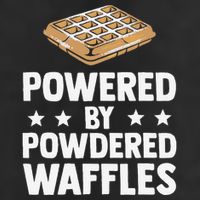 Cool Waffle Breakfast Snack Powered By Powdered Waffles Trucker Hat