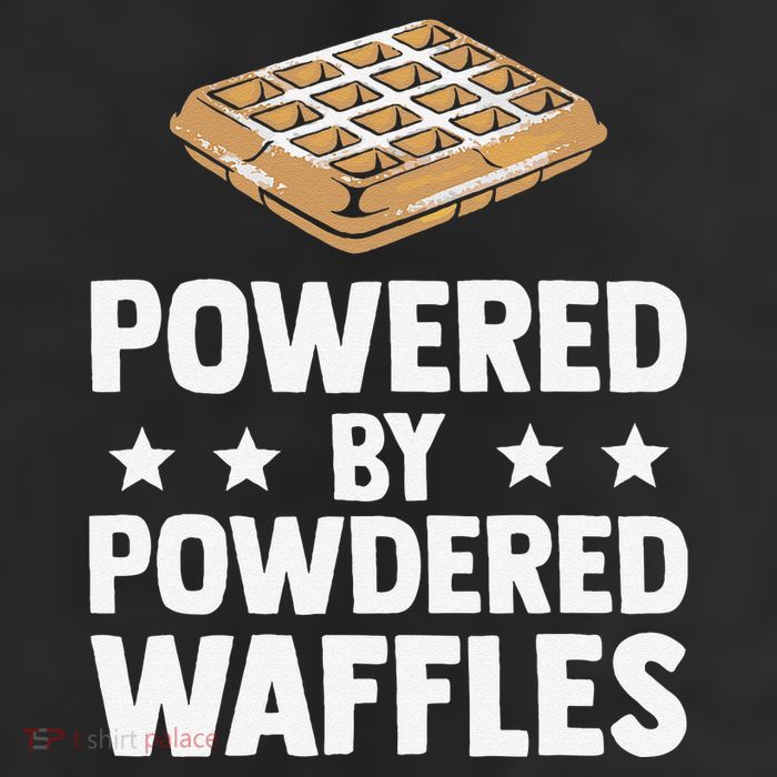 Cool Waffle Breakfast Snack Powered By Powdered Waffles Trucker Hat