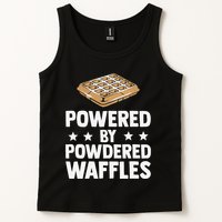 Cool Waffle Breakfast Snack Powered By Powdered Waffles Tank Top