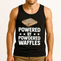 Cool Waffle Breakfast Snack Powered By Powdered Waffles Tank Top