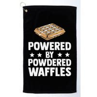 Cool Waffle Breakfast Snack Powered By Powdered Waffles Golf Towel