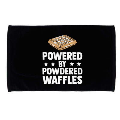 Cool Waffle Breakfast Snack Powered By Powdered Waffles Microfiber Hand Towel