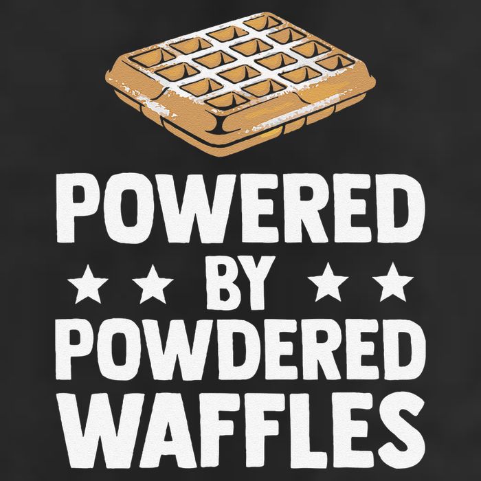 Cool Waffle Breakfast Snack Powered By Powdered Waffles Microfiber Hand Towel