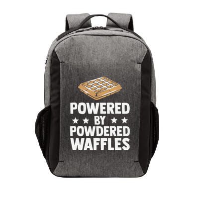 Cool Waffle Breakfast Snack Powered By Powdered Waffles Vector Backpack