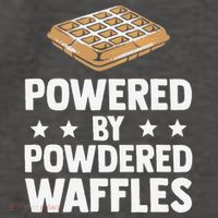 Cool Waffle Breakfast Snack Powered By Powdered Waffles Vector Backpack