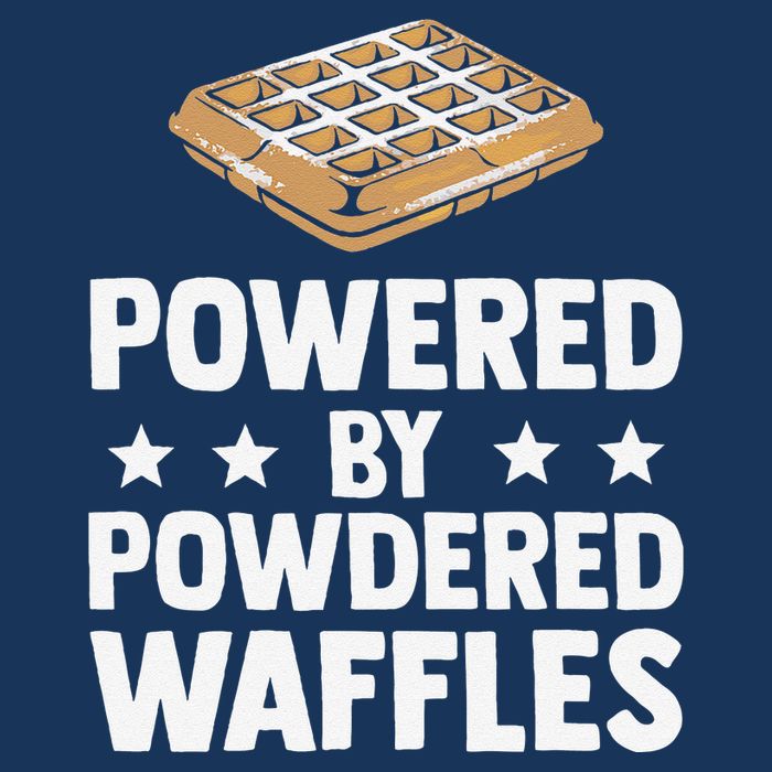 Cool Waffle Breakfast Snack Powered By Powdered Waffles Infant Baby Jersey Bodysuit