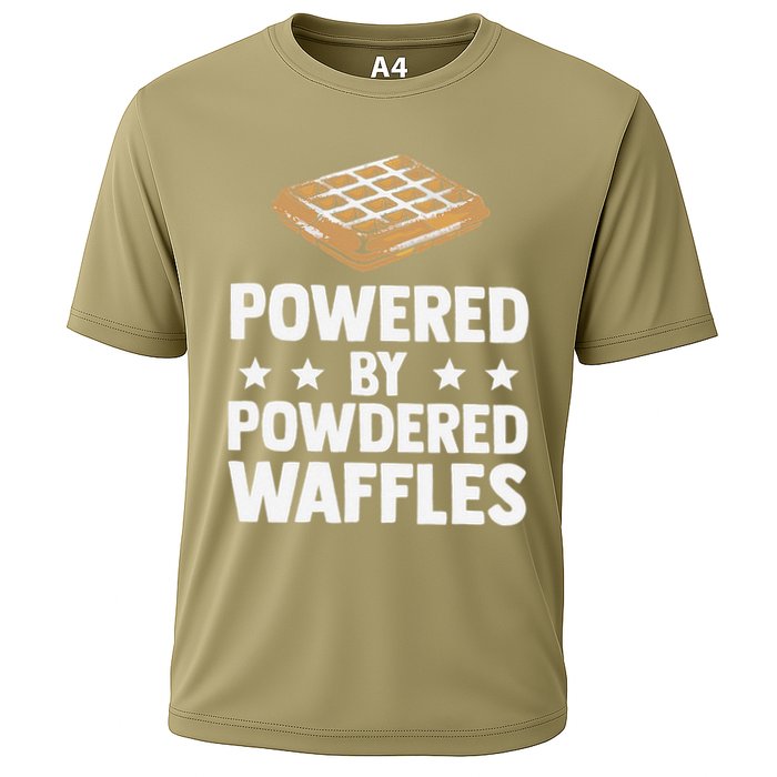 Cool Waffle Breakfast Snack Powered By Powdered Waffles Performance Shirt