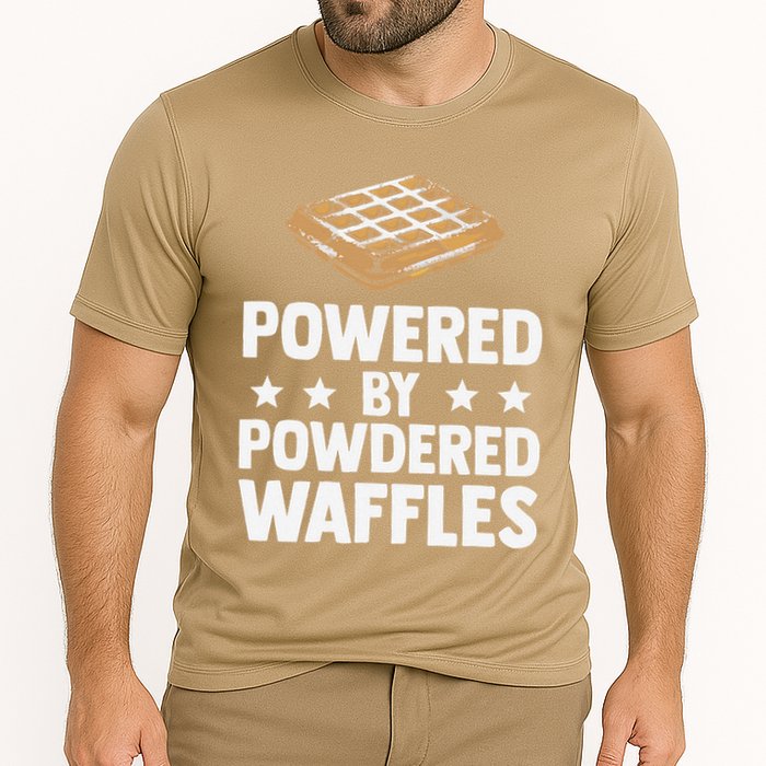 Cool Waffle Breakfast Snack Powered By Powdered Waffles Performance Shirt