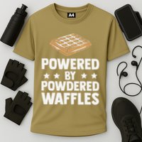 Cool Waffle Breakfast Snack Powered By Powdered Waffles Performance Shirt
