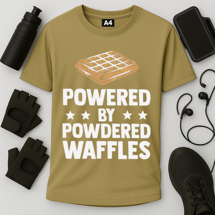 Cool Waffle Breakfast Snack Powered By Powdered Waffles Performance Shirt
