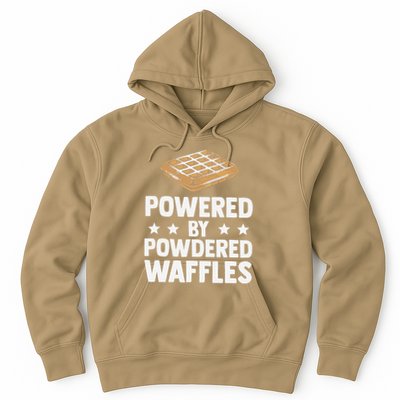 Cool Waffle Breakfast Snack Powered By Powdered Waffles Hoodie