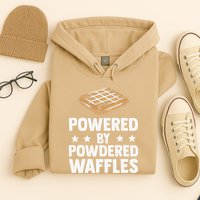 Cool Waffle Breakfast Snack Powered By Powdered Waffles Hoodie