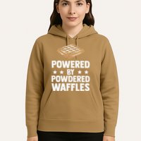 Cool Waffle Breakfast Snack Powered By Powdered Waffles Hoodie