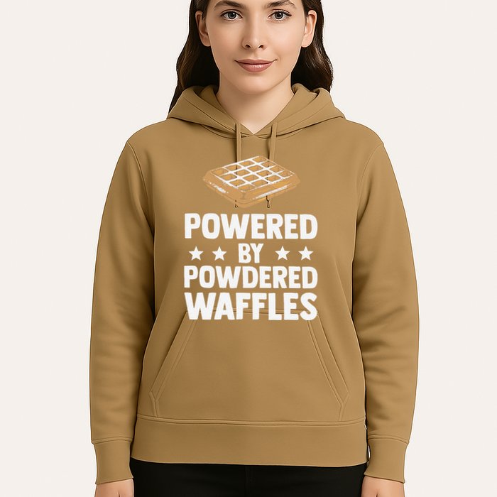 Cool Waffle Breakfast Snack Powered By Powdered Waffles Hoodie