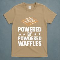 Cool Waffle Breakfast Snack Powered By Powdered Waffles T-Shirt