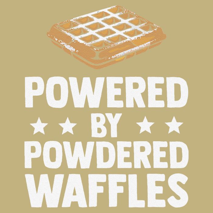 Cool Waffle Breakfast Snack Powered By Powdered Waffles Cooling Performance Long Sleeve Crew