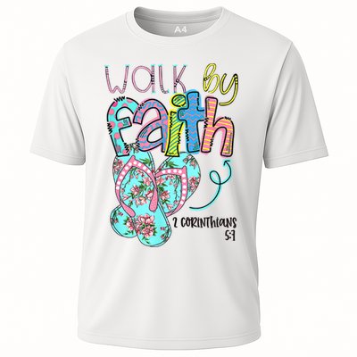 Christian Walk By Faith Flip Flops Summer Performance Shirt