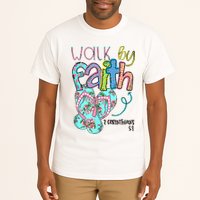 Christian Walk By Faith Flip Flops Summer Tall T-Shirt