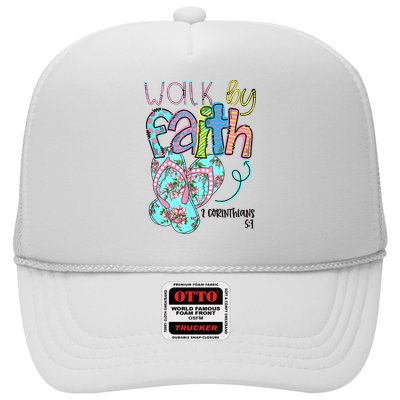 Christian Walk By Faith Flip Flops Summer Trucker Hat
