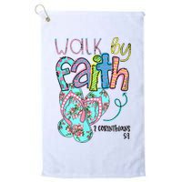 Christian Walk By Faith Flip Flops Summer Golf Towel