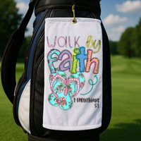 Christian Walk By Faith Flip Flops Summer Golf Towel