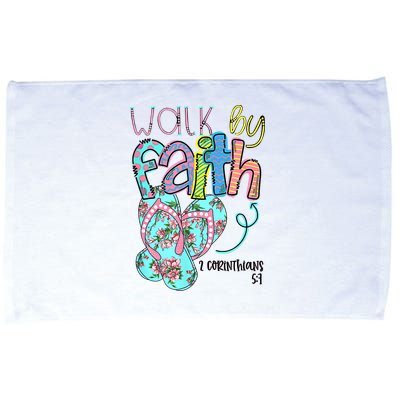 Christian Walk By Faith Flip Flops Summer Microfiber Hand Towel