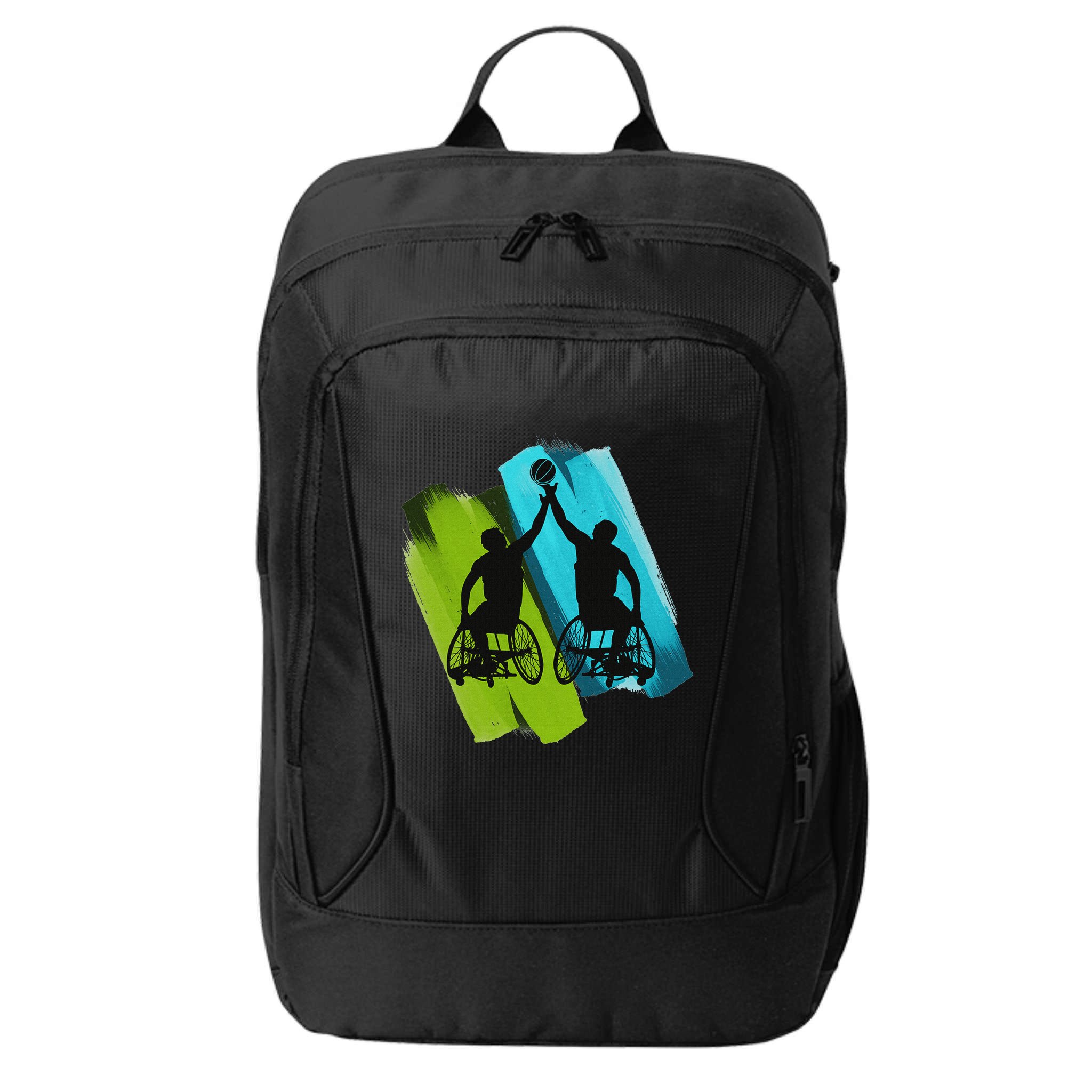 Cool Wheelchair Basketball Game City Backpack