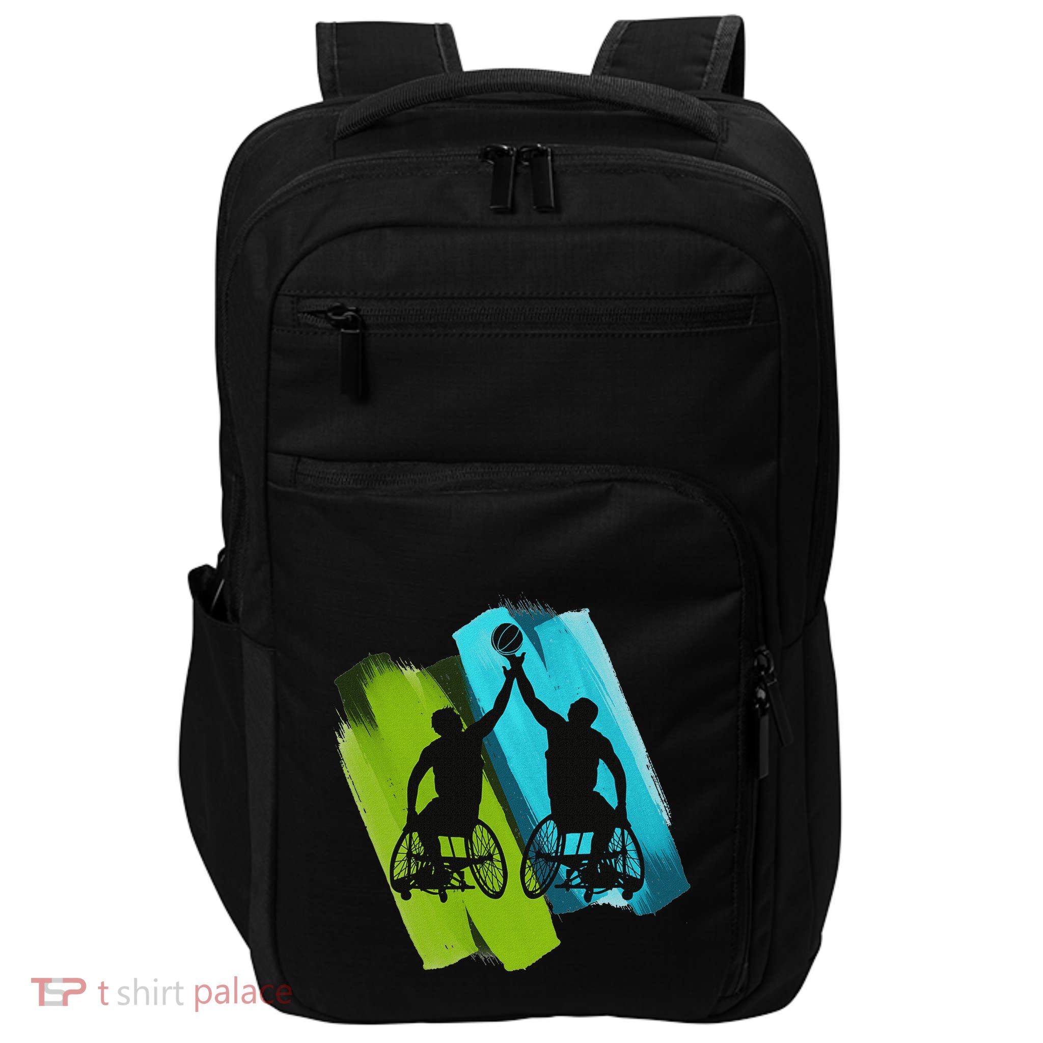Cool Wheelchair Basketball Game Impact Tech Backpack