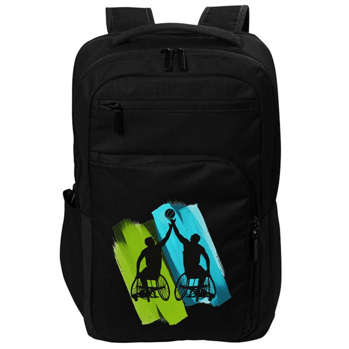 Cool Wheelchair Basketball Game Impact Tech Backpack