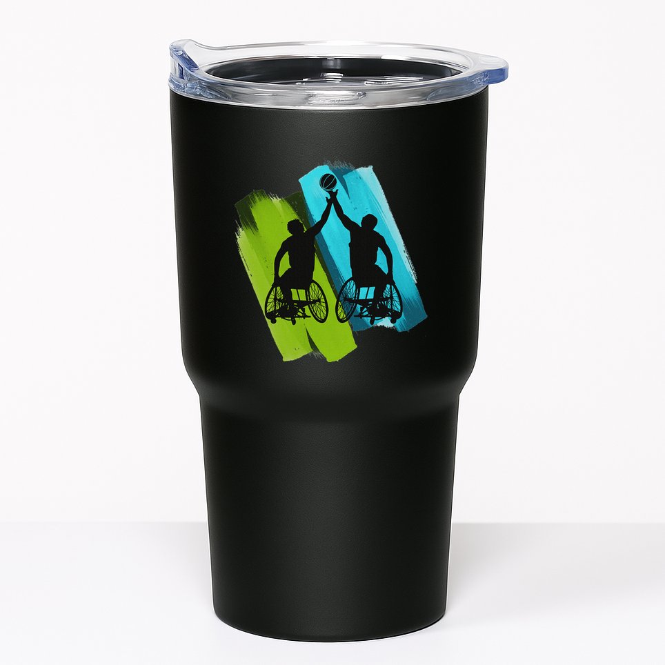 Cool Wheelchair Basketball Game Tumbler