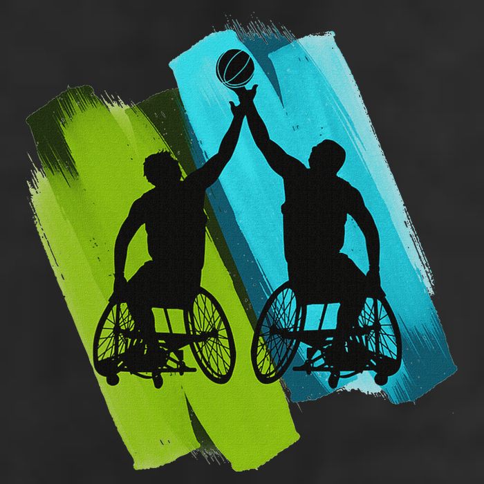 Cool Wheelchair Basketball Game 25L Jumbo Tote