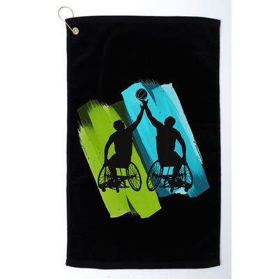 Cool Wheelchair Basketball Game Golf Towel
