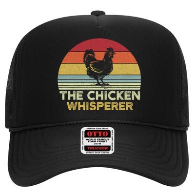 Chicken Whisperer Backyard Chicken Lover Farmer High Crown Mesh Back Trucker Hat