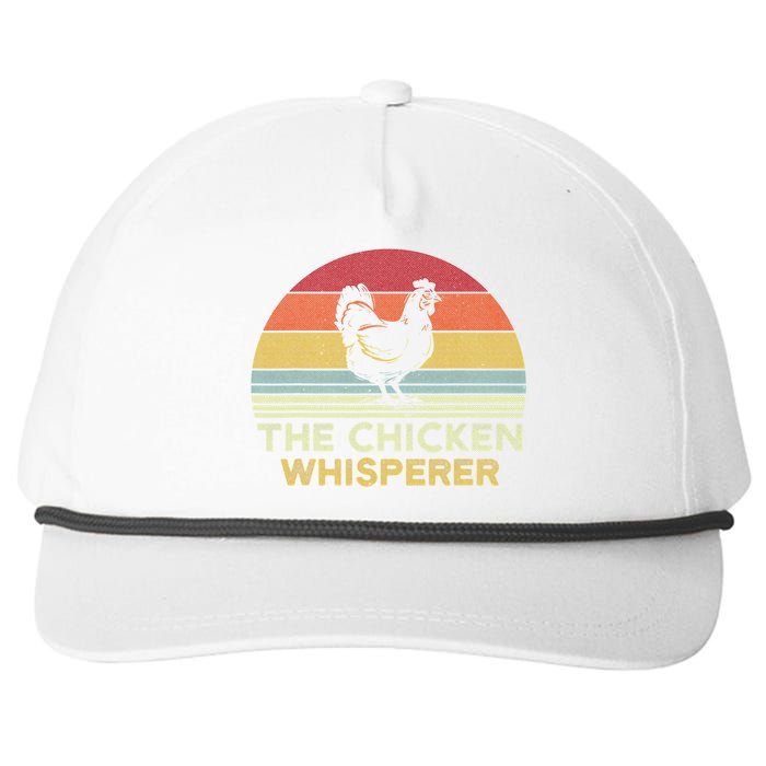 Chicken Whisperer Backyard Chicken Lover Farmer Snapback Five-Panel Rope Hat