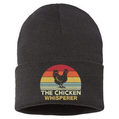 Chicken Whisperer Backyard Chicken Lover Farmer Sustainable Knit Beanie