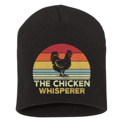 Chicken Whisperer Backyard Chicken Lover Farmer Short Acrylic Beanie