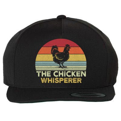 Chicken Whisperer Backyard Chicken Lover Farmer Wool Snapback Cap