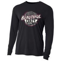 Crazy Wo Beautiful Country Music Girl Design Idea Cooling Performance Long Sleeve Crew