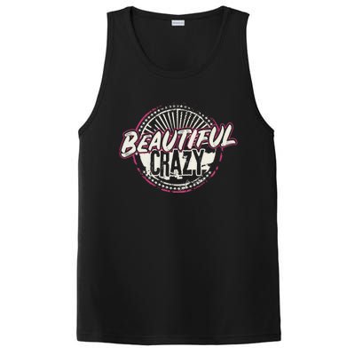 Crazy Wo Beautiful Country Music Girl Design Idea PosiCharge Competitor Tank