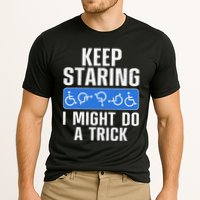 Cool Wheelchair Bound Art Cripple Handicapped Cooling Performance Crew T-Shirt